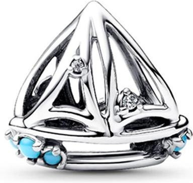 YIRAN Jewelry Charms, Blaue Murano Glas Delfine, Kupfer, Damen - Bild 1