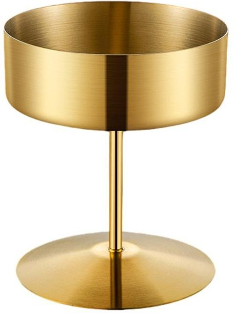 JTRkagane Eisbecher aus 304 Edelstahl mit hohem Fuß, Dessertschale für Zuhause und Restaurants, Gold, 200 ml und 400 ml - Bild 1