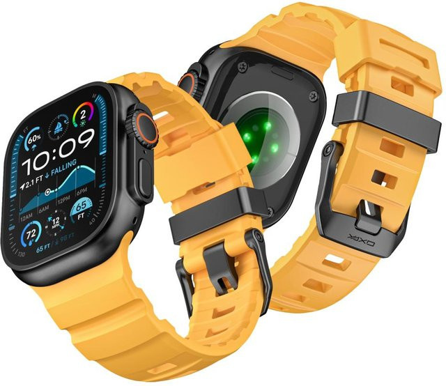 Yaxo Uhrenarmband Evo Sportband, Sonnengelb orange, Unisex - Bild 1