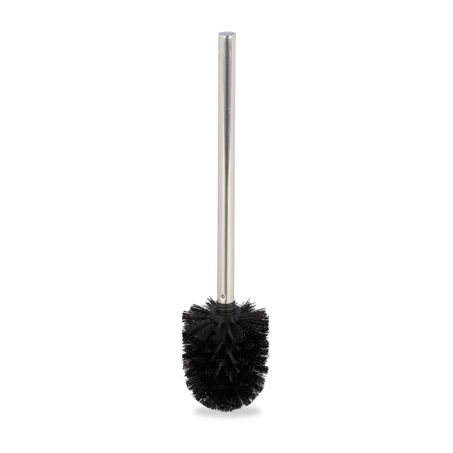 Relaxdays Toilettenbürsten Set 3er Pack aus Kunststoff und Edelstahl in Schwarz und Silber, Höhe: 35 cm, Breite: 8 cm - Bild 2