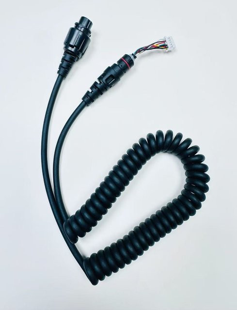Hytera Walkie-Talkie Mikrofon-Lautsprecherkabel mit 10-poligem Anschluss für SM16A3 MD880 MD780 MT680 RD980 Funkgeräte, Schwarz - Bild 1