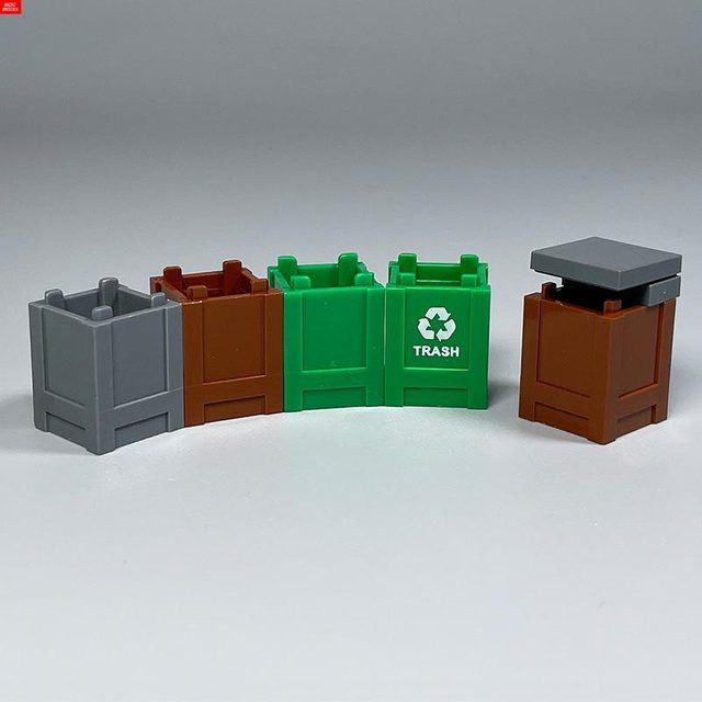 MOC Bausteine Container Quadratisch, Zubehör, ab 6 Jahren - Bild 1