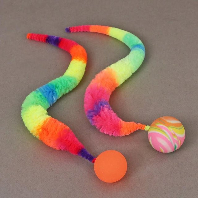 yuyongzhi Magisches Wurm-Katzenspielzeug, Interaktive Indoor-Spielbälle, 1-teiliges Set - Bild 1