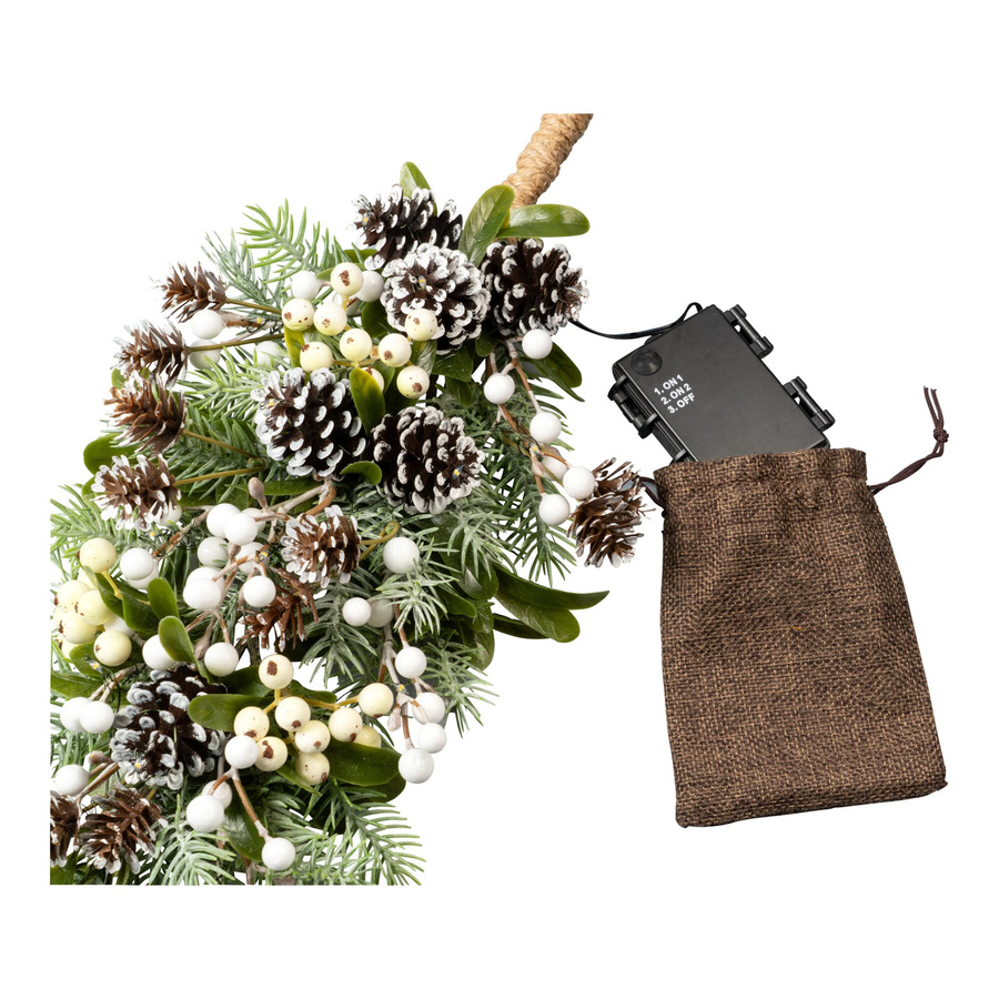 Hängendes LED-Arrangement Winterschmuck von Viva Domo in Grün - Bild 4