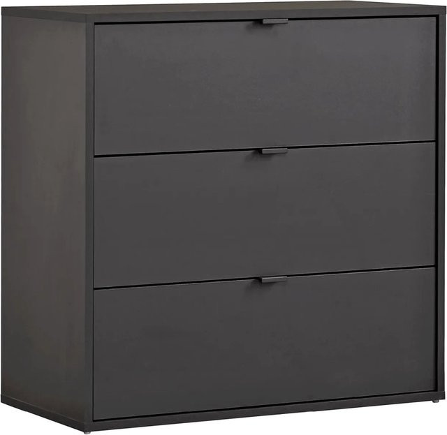 mokebo Kommode mit 3 Schubladen als Highboard oder Sideboard in Anthrazit matt - Bild 1