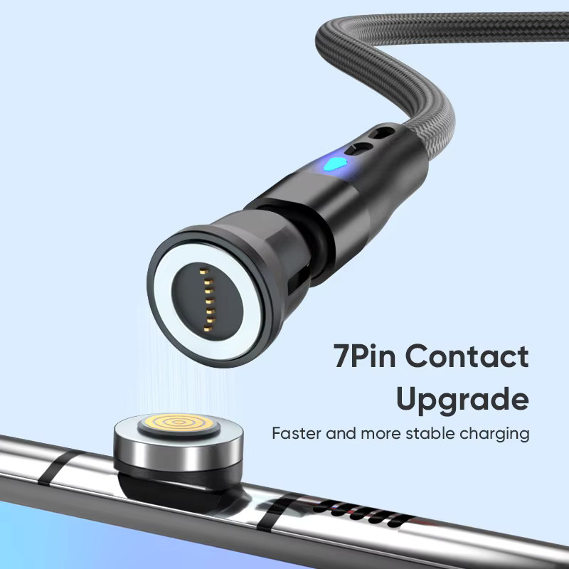 AUFU PD 60W Magnetkabel USB-C auf USB-C für Schnellladung, Schwarz - Bild 5