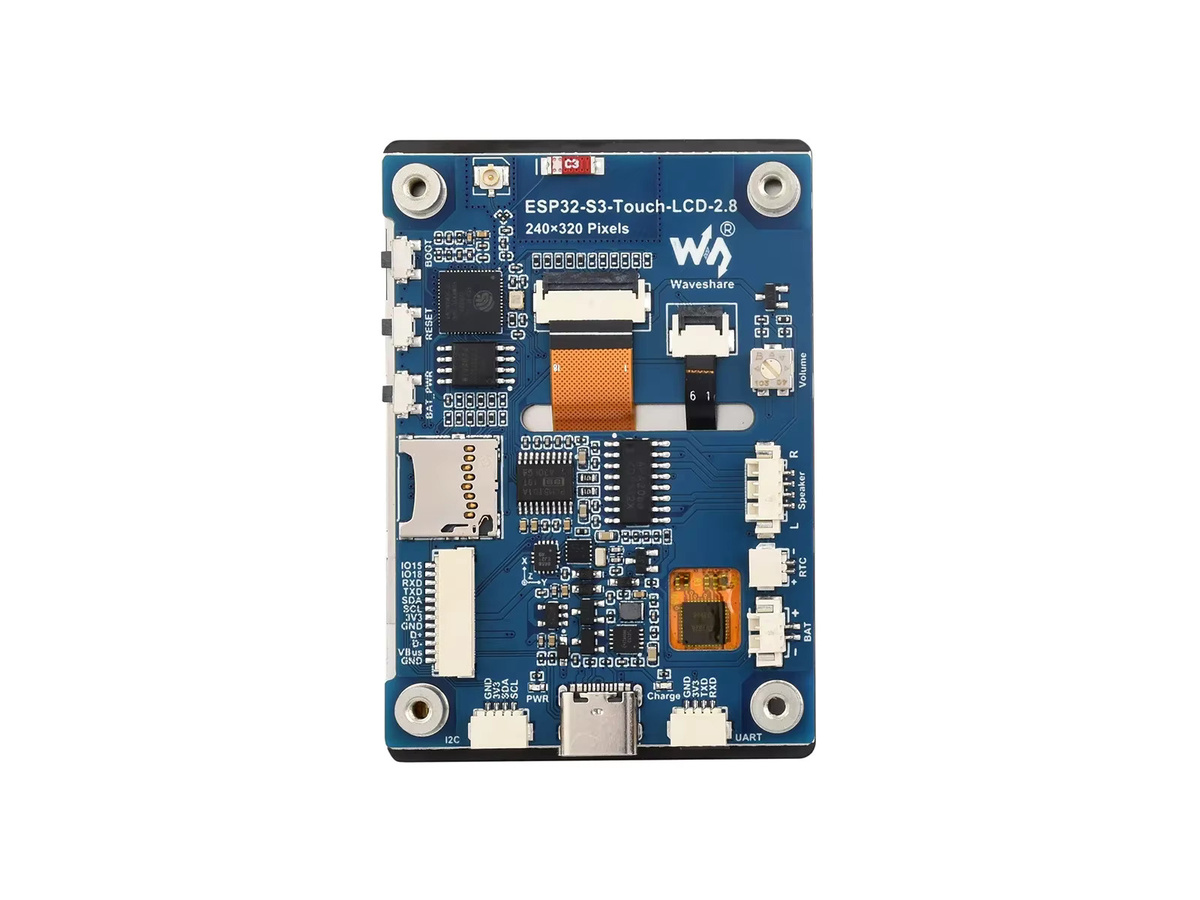 Waveshare ESP32-S3 Development Board mit 2,8 Zoll IPS Touchscreen, 5-Punkt-Touch, 240x320 Display, WiFi und Bluetooth für HMI/LVGL GUI - Bild 3