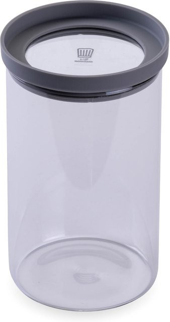 Fackelmann Chefkoch Vorratsglas aus Glas mit Silikon-Dichtung, transparent, 1 l - Bild 1
