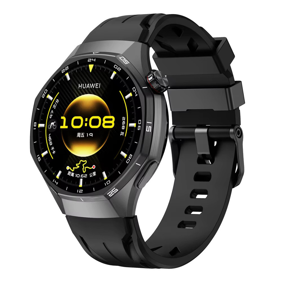 Huawei Uhrenarmband Silikon, 22 mm, Schwarz, Unisex - Bild 2