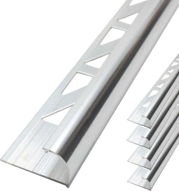 Dalsys Fliesenschiene Viertelkreis aus Aluminium in Silber, B/H: 12,5 mm x 5 mm, Länge: 2,5 m - Bild 1
