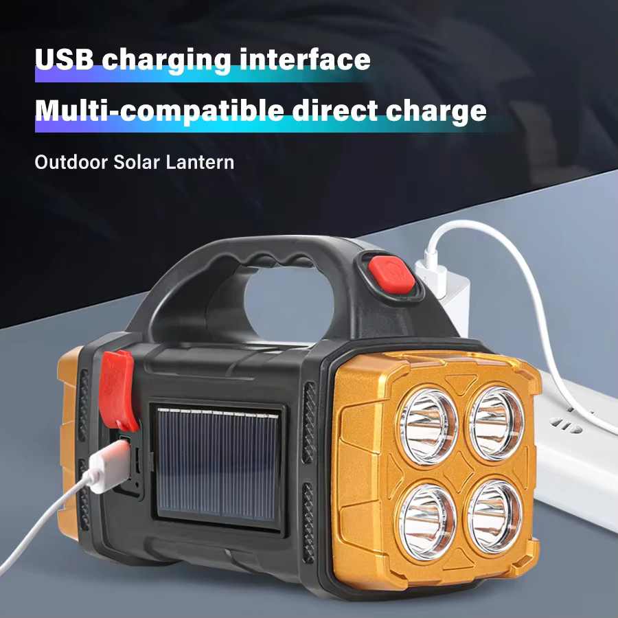 KDULIT Solar Taschenlampe mit Powerbank-Funktion und COB-Arbeitslicht in Multicolour - Bild 4