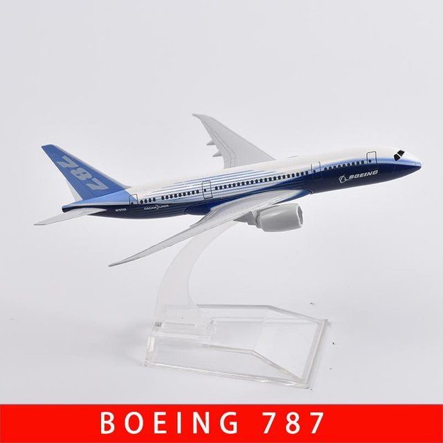 Jason Tutu Boeing 787 Flugzeugmodell, Metall, 1:400, Grau, ab 14 Jahren - Bild 1
