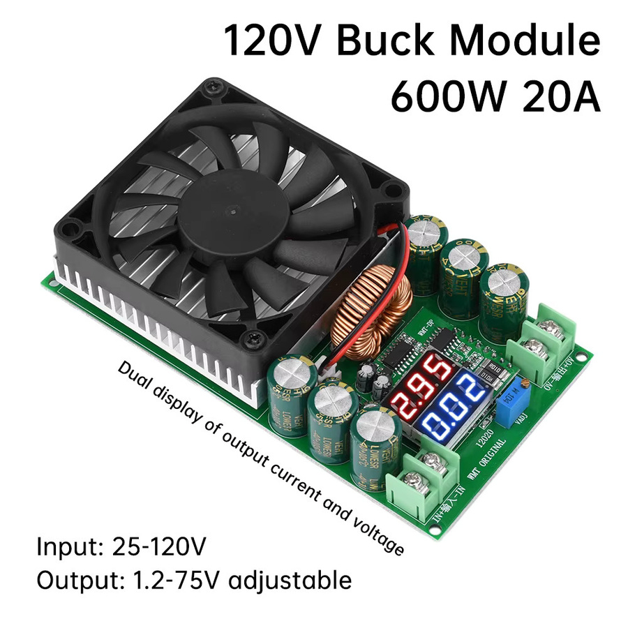 Aideepen DC-DC Step Down Modul Buck Converter 600W 30A mit Display zur Einstellung von CV und CC als Solar LED Treiber Netzteil - Bild 3