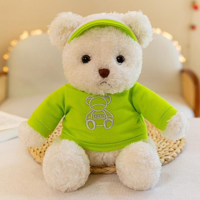Golfbär Pullover Teddybär Puppe, 8 Zoll, grün - Bild 1