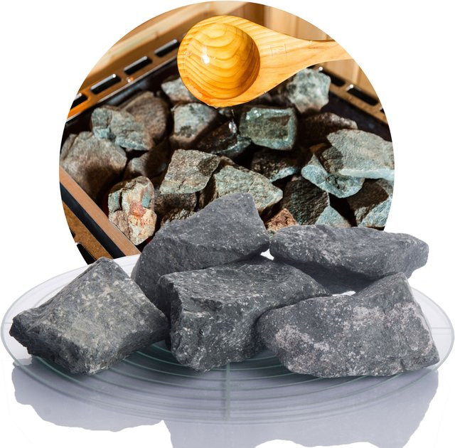 SCHICKER MINERAL Deutsche Saunasteine in Grau, 20 kg - Bild 1