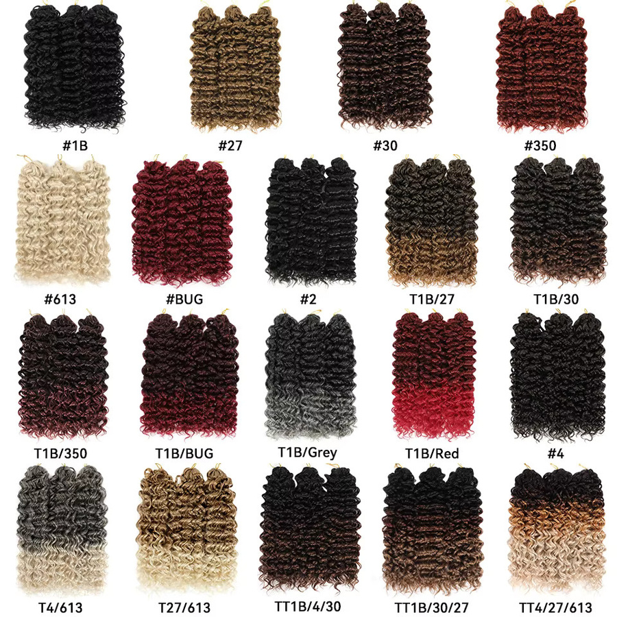 Felek Haarverlängerungen GoGo Curl Wasserwelle, 22 Zoll, Ombre Braun, 3 Stück, Damen - Bild 4
