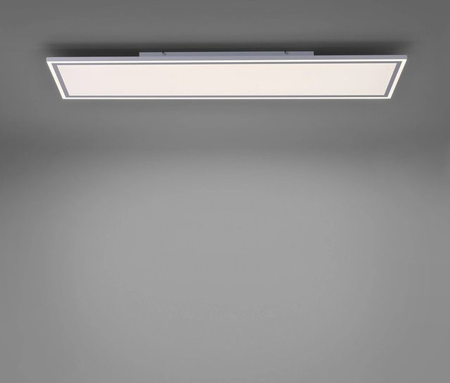 Just Light LED-Deckenleuchte Edging Weiß, B/T: 121,4 x 31,4 cm, 60W, dimmbar mit Fernbedienung - Bild 2