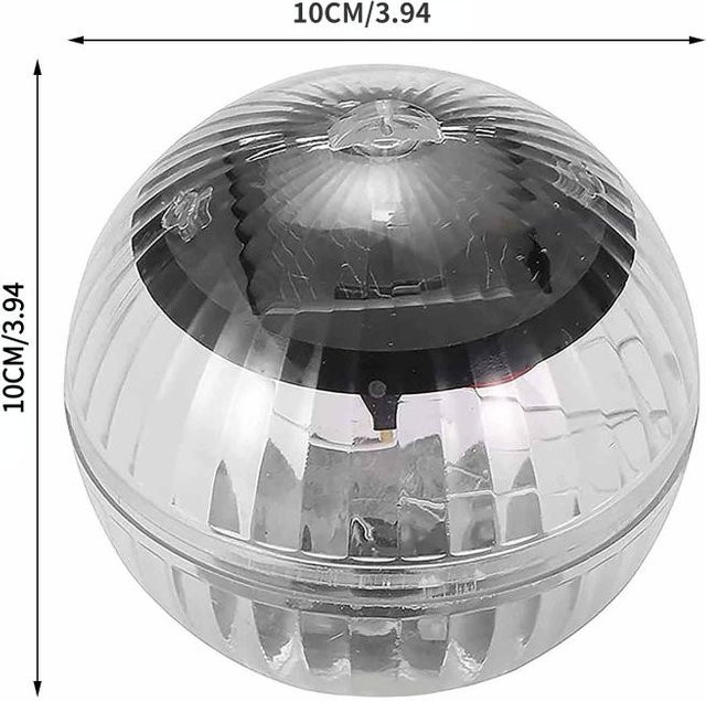 YH-Home & Kitchen Solar-Schwimmlichter RGB LED Kugellichter für Teich und Pool, Multicolour, Durchmesser: 10,16 cm - Bild 1