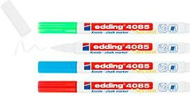 edding Kreidemarker 4er-Set in Multicolor mit feiner Rundspitze - Bild 1