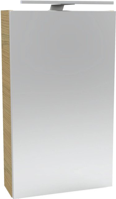 Fackelmann Spiegelschrank SBC Sandeiche Grau mit Softclose Türen, B/T/H: 40 x 15,3 x 68 cm - Bild 1