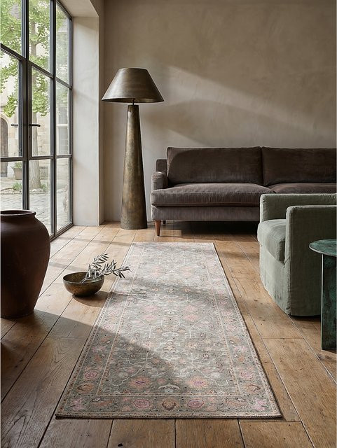 Läufer Orient Kadima Design von HURST in Rosa-Bunt, floral, pflegeleicht, B/T: 60 x 230 cm - Bild 1