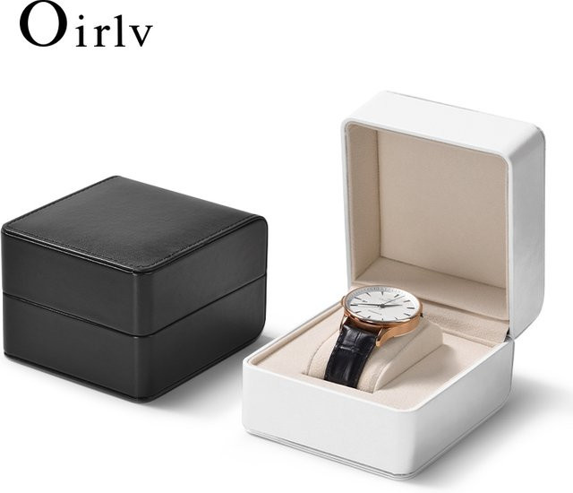 Oirlv Uhrenbox Leder, Weiß, Unisex - Bild 1