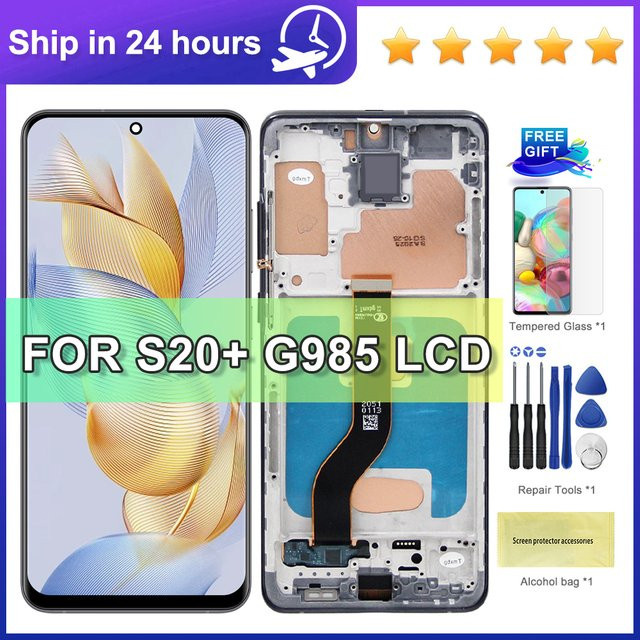 Samsung S20 Plus LCD Display mit Touch Screen Digitizer Ersatz in Silver oder Black - Bild 1