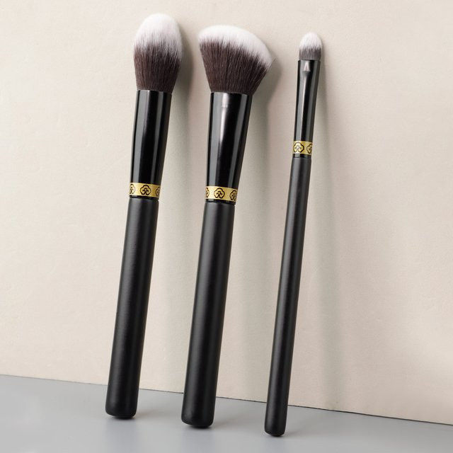 RANCAI Highlighter- und Kontur-Pinsel, Schwarzgold, Unisex - Bild 1