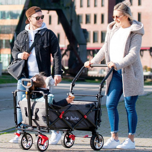 Pinolino AddPlus Klappbollerwagen mit Bremse, grau - Bild 2