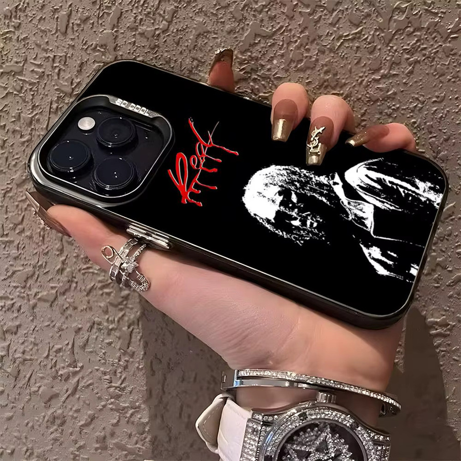 Rastar Playboi Carti Handyhülle Matt in Silber und Mehrfarbig für iPhone 17 Air 16 15 14 Pro 13 12 Plus 11 7 8 Max Luxus Cover - Bild 2
