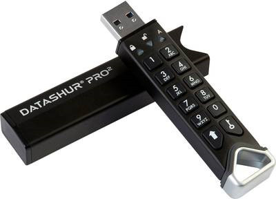 iStorage datAshur PRO2 USB-Stick 64 GB USB Typ-A 3.1 Schwarz (IS-FL-DP2-256-64) - Bild 1