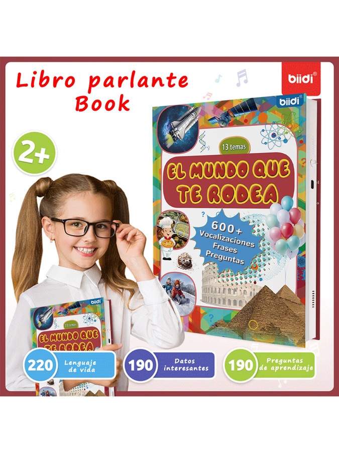 Biidi Montessori-Lernbuch, spanisches elektronisches Buch, ab 2 Jahre - Bild 3