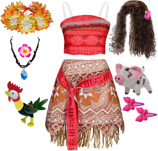 TONGTONGMI Sommer-Moana-Kostüm, Prinzessinnenkleid, Set / Bundle - Bild 1
