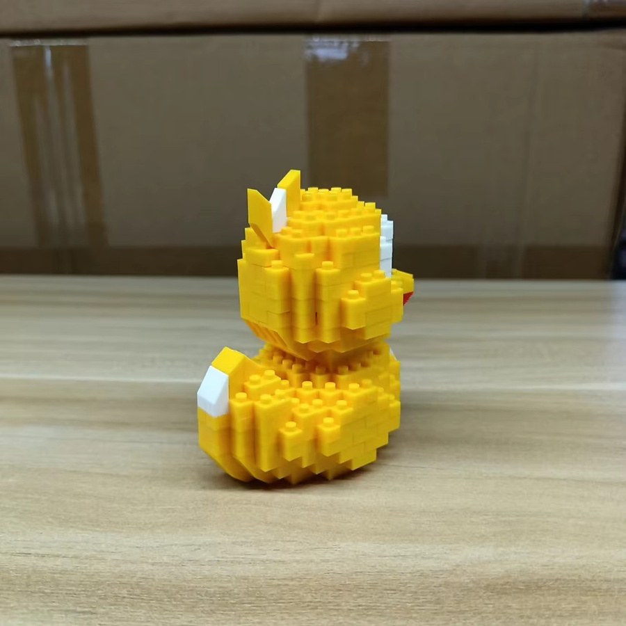 KNEW BUILT Kleine Gelbe Ente, Puzzle Montage Bausteine, Tiere - Bild 2