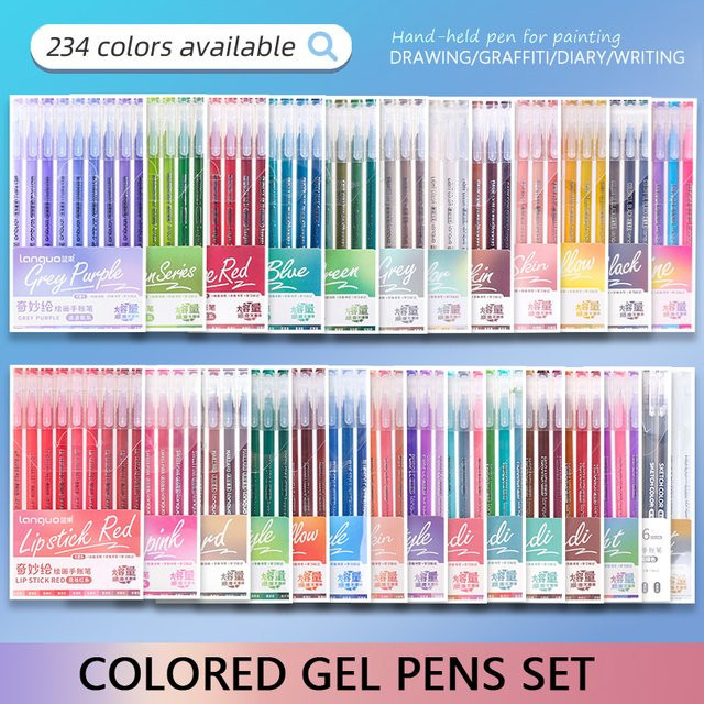 PHANTACI Morandi Gel Stifte Set Multi-Color Marker mit 0,6 mm Spitze für Schule und Zeichnung - Bild 1