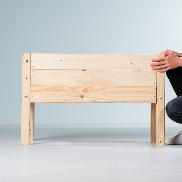 Holz Hochbeet für Kinder von BLUME2000 in Braun - Bild 1