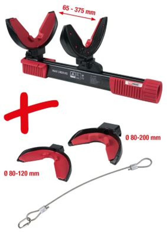KS Tools Federspanner-Satz, 6-teilig, Farbe: Rot, max. Belastung 1800 kg - Bild 2