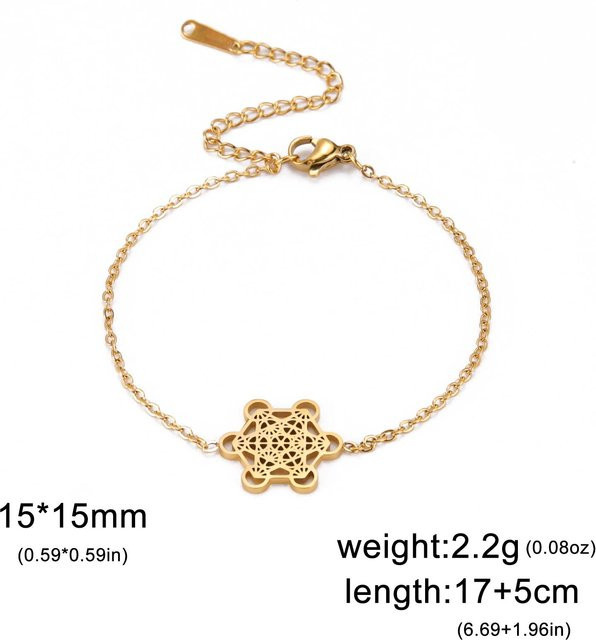 YULIN Armband Edelstahl, Gold, Unisex, 17-22cm - Bild 1