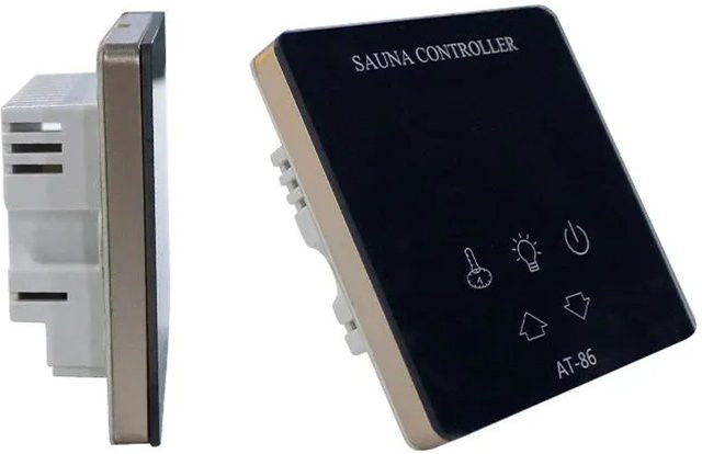 Stilform Touch Controller für Saunaofen 3 bis 9 KW in Schwarz, Wandmontage - Bild 1