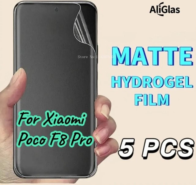 5 Stück matte Hydrogel-Displayschutzfolie für Xiaomi Poco F8 Pro - Bild 1