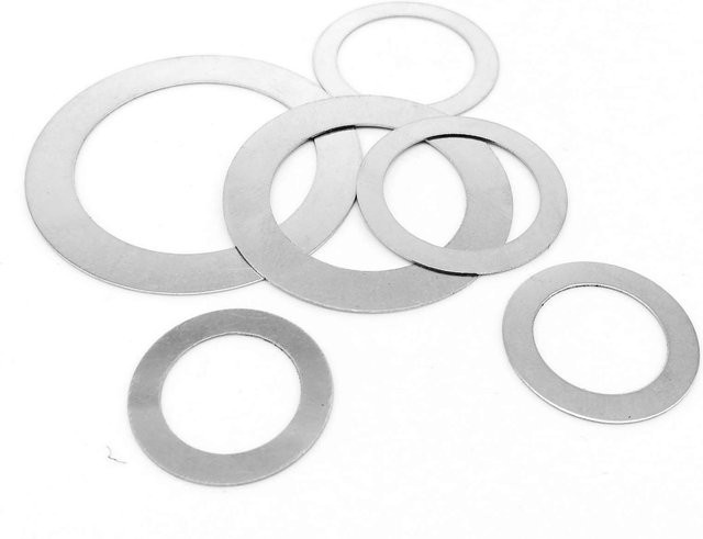 HZYUEGOU Ultradünne Präzisions-Unterlegscheiben DIN988 aus Edelstahl A2-70, flache Wafer-Unterlegscheibendichtung, Silber - Bild 1
