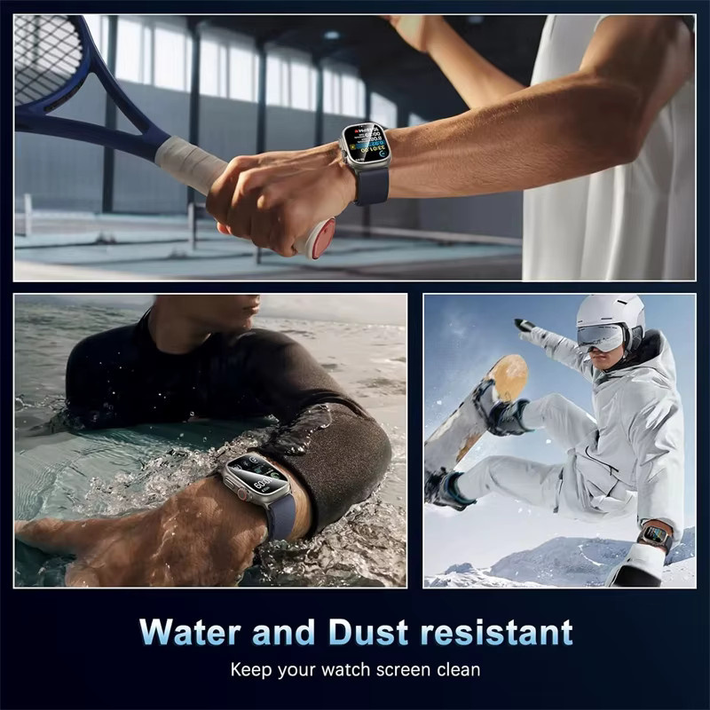 HUBANDE Hydrogelfolie für Apple Watch, Displayschutzfolie, transparent, Unisex - Bild 5