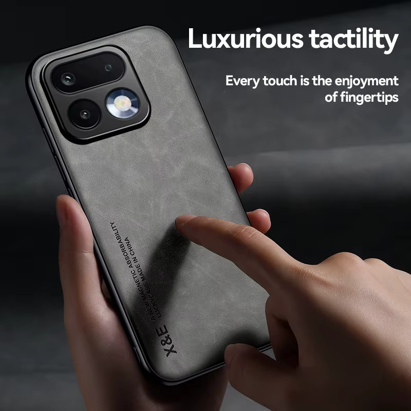 Stoßfeste Schutzhülle für Realme 15 Pro und Realme 16 mit magnetischer Autohalterung in Grün und Grau - Bild 2