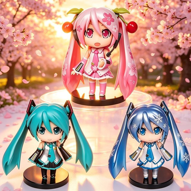 Bandai Sakura Miku Hatsune Miku Snow Miku, Premium-Sammlerfiguren-Set, Bunt / Mehrfarbig - Bild 1