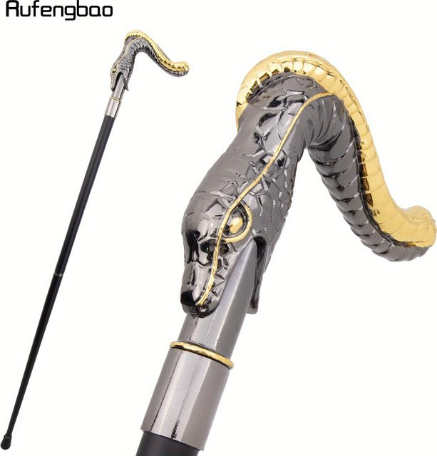 Rufengbao Vintage Halloween Stab mit gold-schwarzer Schlange und Stickerei, Höhe: 93 cm - Bild 1