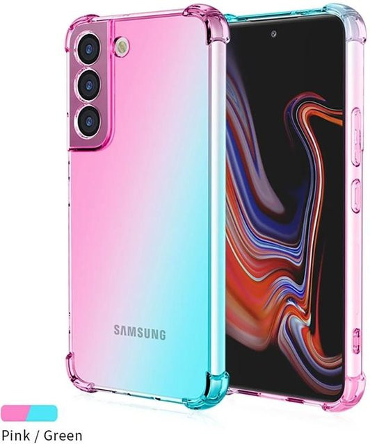 Stoßfeste TPU Schutzhülle mit Gradient-Airbag-Design für Samsung Galaxy S26 Ultra S25 Edge S24 S23 FE S23 S22 Plus S21 in Schwarz - Bild 1