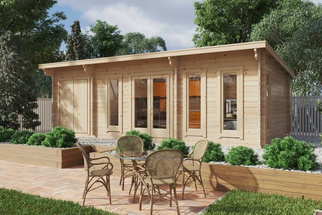 Gartenhaus Barbados Plus mit Lagerraum 8 x 4 m - Bild 1