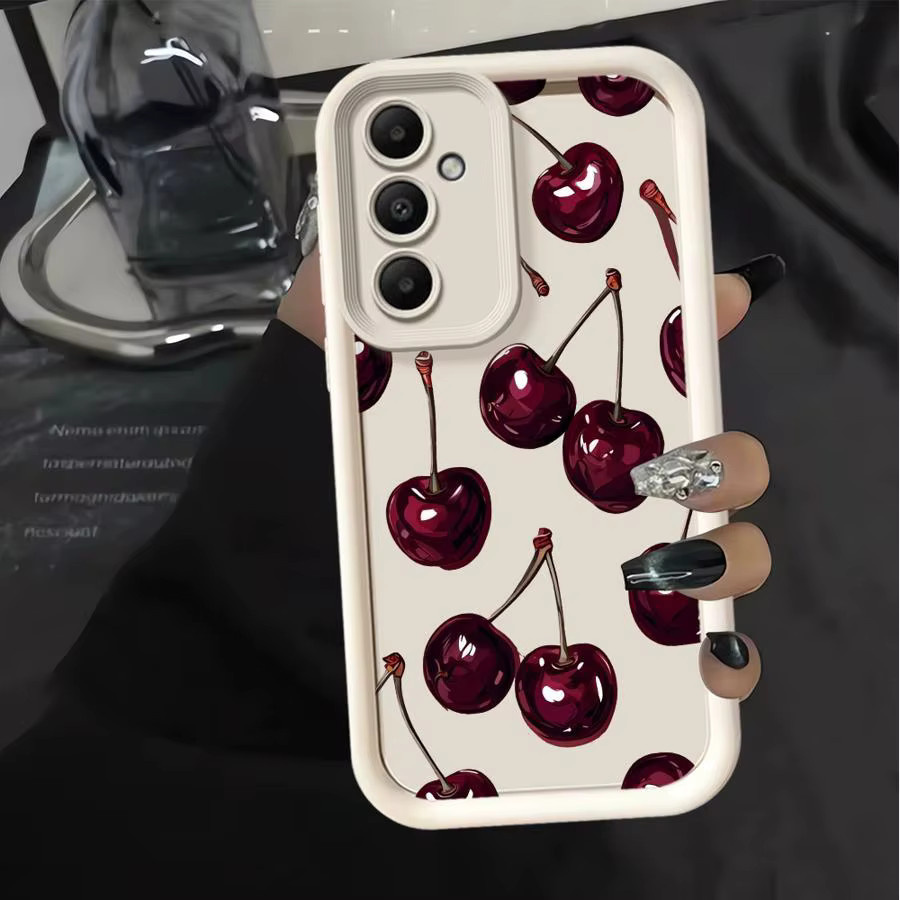 Handyhülle mit Frucht-Kirsch-Design für Samsung Galaxy Modelle, Mehrfarbig - Bild 2