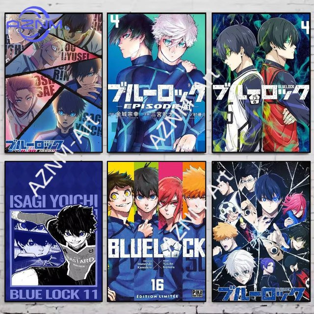 B-BLUE LOCK Isagi Yoichi Wandaufkleber von KAYOU, selbstklebender Poster-Galerie-Druck in Mehrfarbig - Bild 1