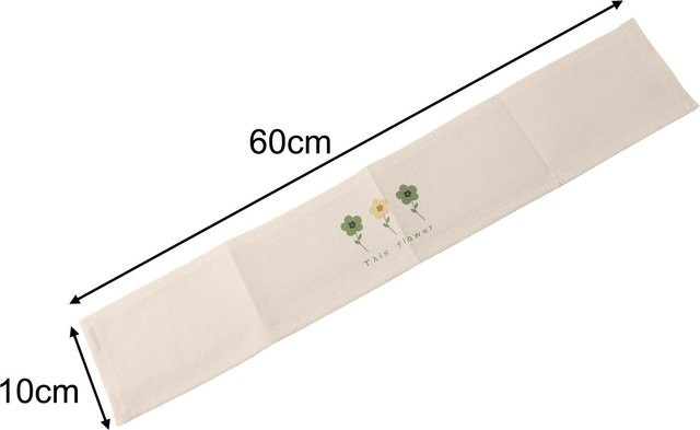 Heizkörperabdeckung aus Baumwoll-Leinen-Mischung mit Magnetverschluss in Beige, Breite: 60 cm, Tiefe: 10 cm - Bild 1